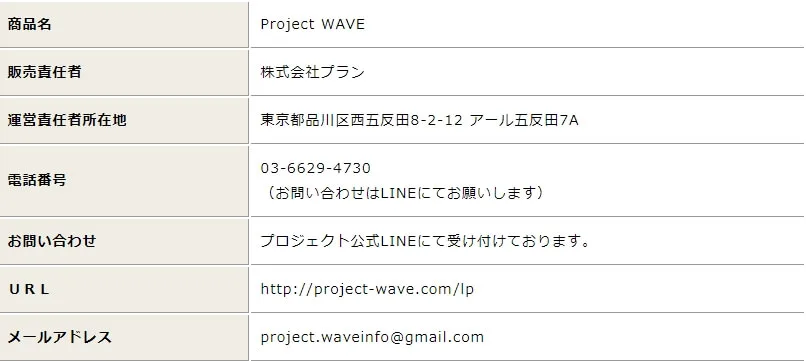 特定商取引法に基づく表記の画像""