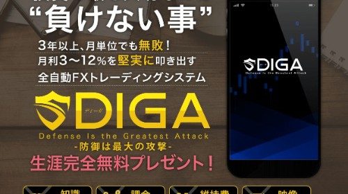 南勇気 DIGA(ディーガ)という全自動FXトレーディングシステムは14日間の間にランディングページが沢山送られてくる。のイメージ画像