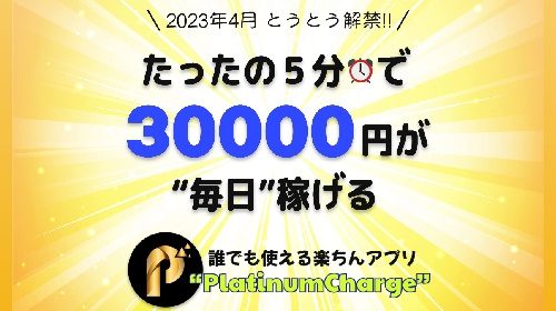 Platinum Charge(プラチナムチャージ)は詐欺で稼げない？口コミや評判を徹底調査しました！のイメージ画像