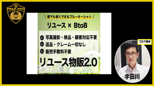 伊藤あきら、谷口仁|リユース物販２．０は詐欺で稼げない？口コミや評判を徹底調査しました！のイメージ画像